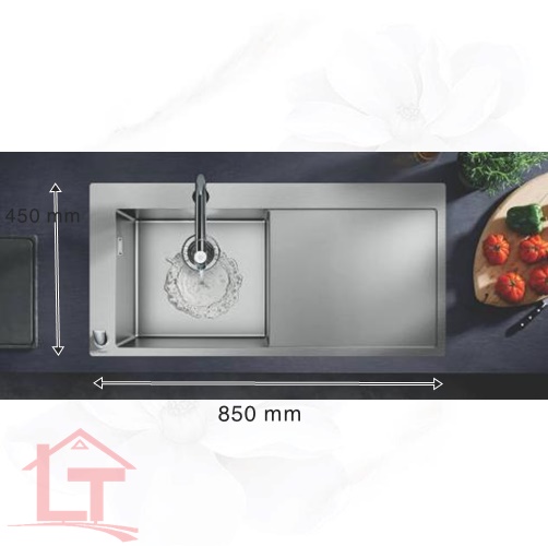 Bồn Rửa Chén Inox 304 Có Bàn R8545 Cao Cấp